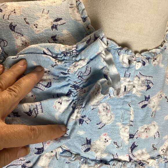 Lanz Of Salzburg Playful Kittens Cat Flannel Nightgown Women’s Small - Picture 6 of 12